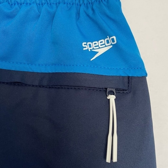 NWT Speedo Men’s Navy Blue Swim Trunks; Size Small; UPF 50+ Pool Beach - Picture 3 of 7